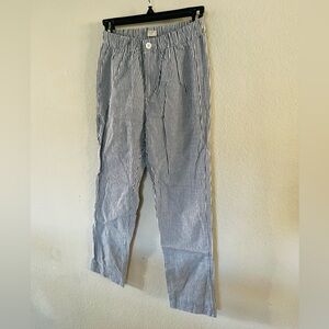 Brandy Melville Blue and White Pinstripe Chinos